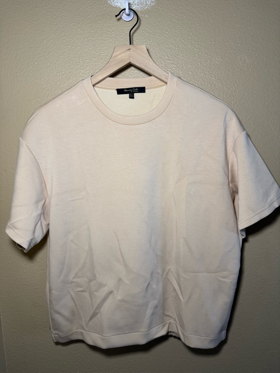 Massimo Dutti Tops - Massimo Dutti Short Sleeve Top Elastic Crop Hem Women’s size small